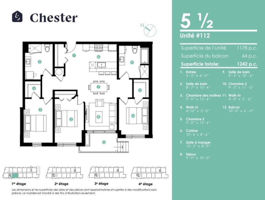 Projet HERMINE – 3½, 4½ et 5½ neufs au cœur de Valleyfield dès le 1er juillet 2026 | 3233510