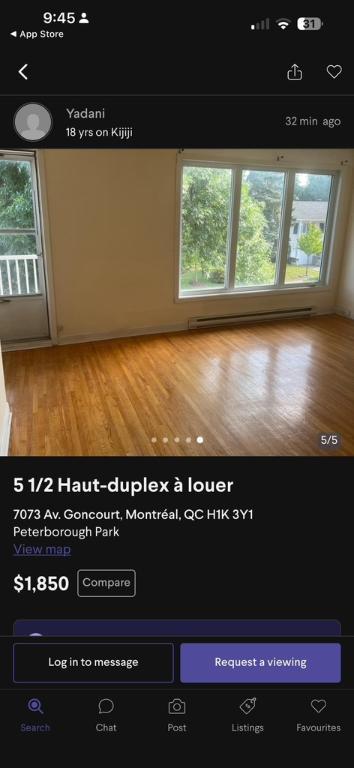 5 1/2 haut duplex | 3236114