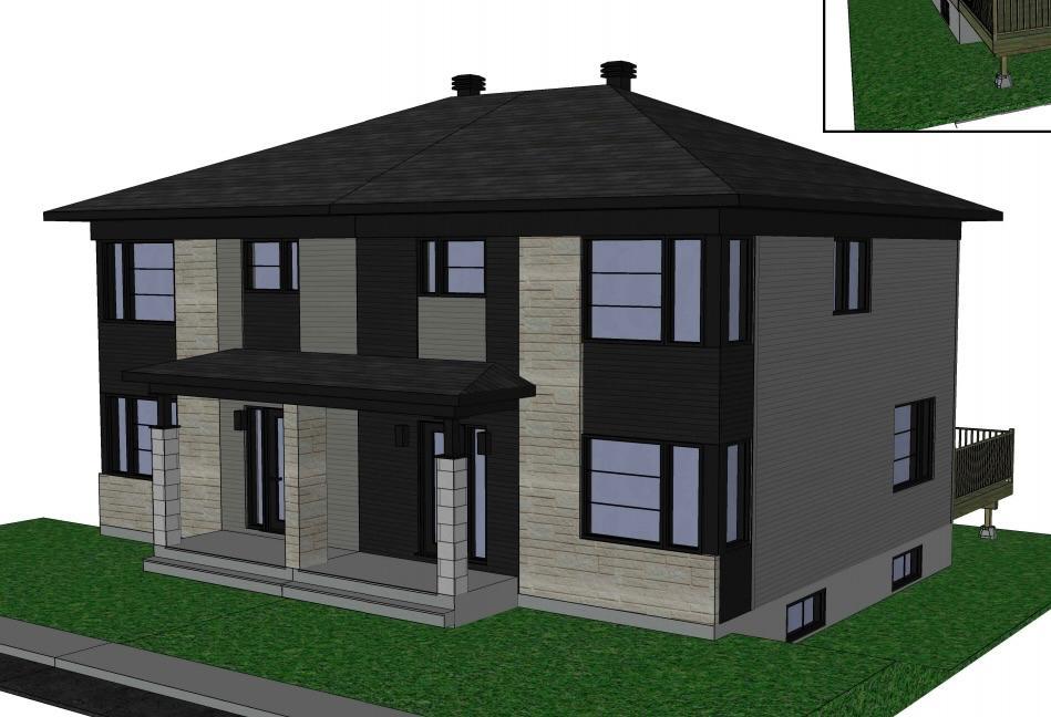 Maison neuve à louer - trois chambres, un bureau, salle familiale et salon - 2112 pieds carrés avec sous-sol | 3237586