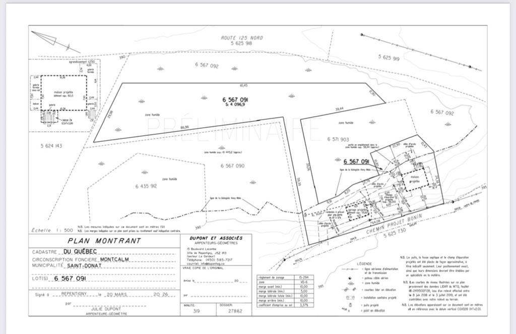 Terrain + résidence avec Accès Plage Lac Archambault | 3239544