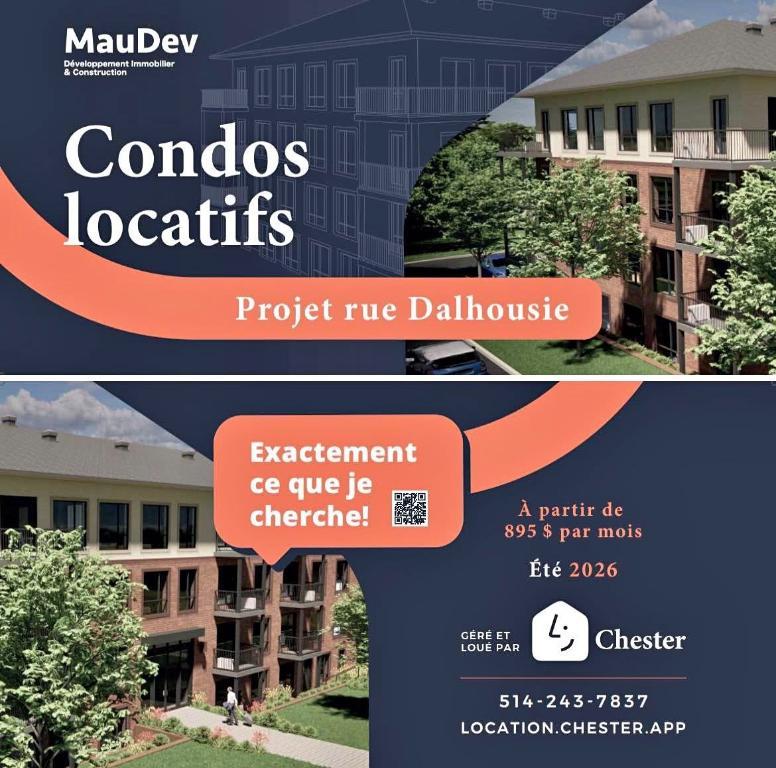 🏡 LOGEMENTS NEUFS À LOUER – HUNTINGDON | 3 1/2, 4 1/2, 5 1/2 | DÈS 895$ | SEPT. 2026 | 3278783
