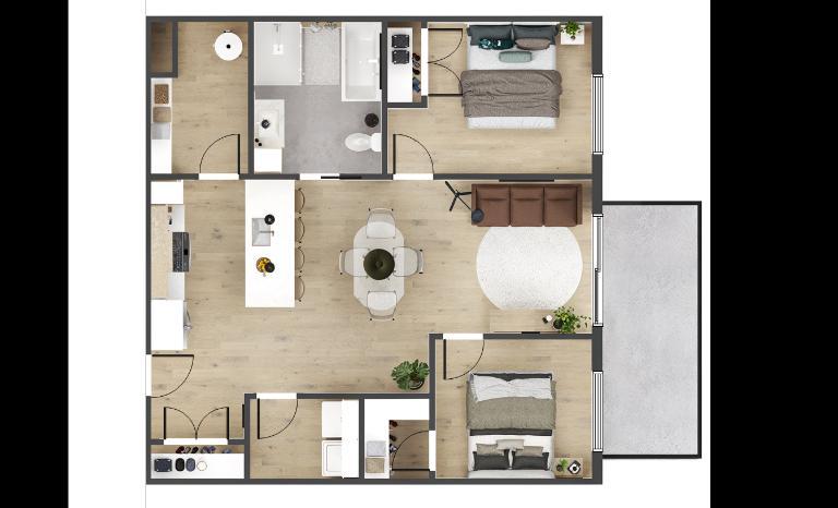 4 1/2 - Saint-Hyacinthe - 1 575 $/mois | 3280987
