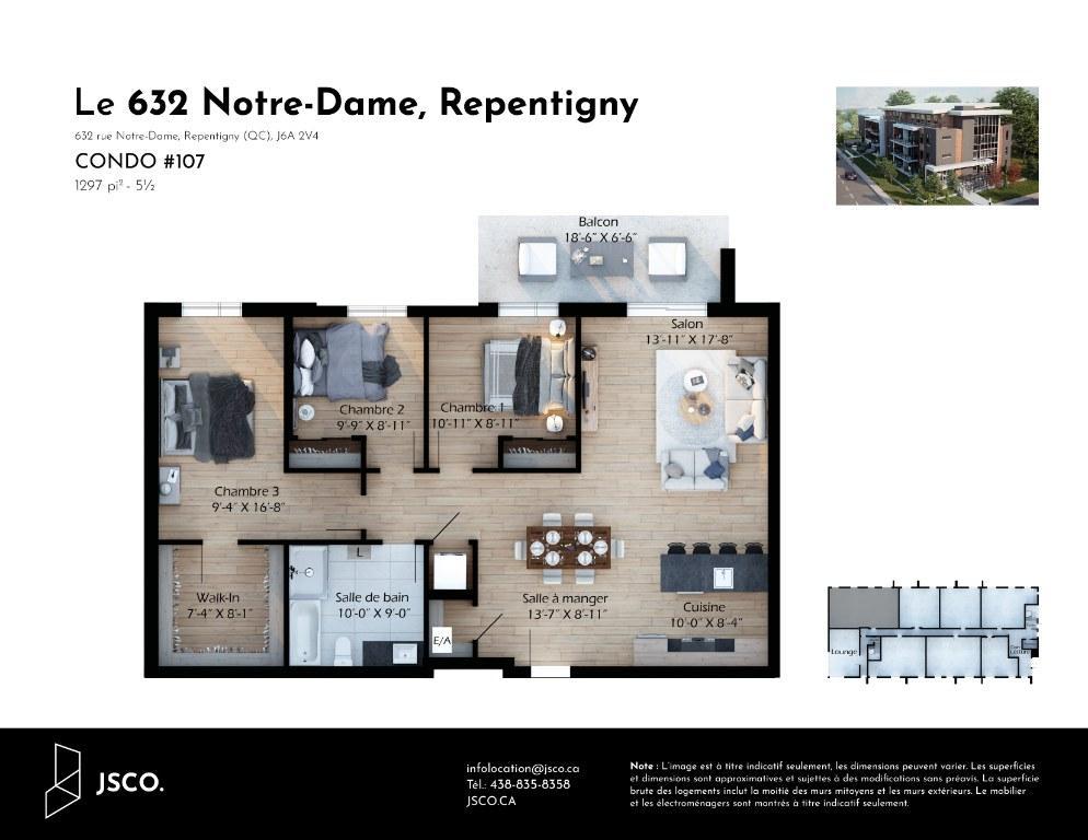 5½ à louer à Repentigny | GARAGE | INTERNET | ASCENSEUR | RANGEMENT | EAU CHAUDE |1er juillet 2026 | 3277602