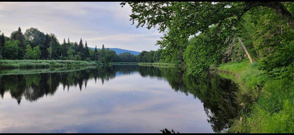 magnifique terrain bord de la rivière et vue sur le Mont Mégantic | 3281360