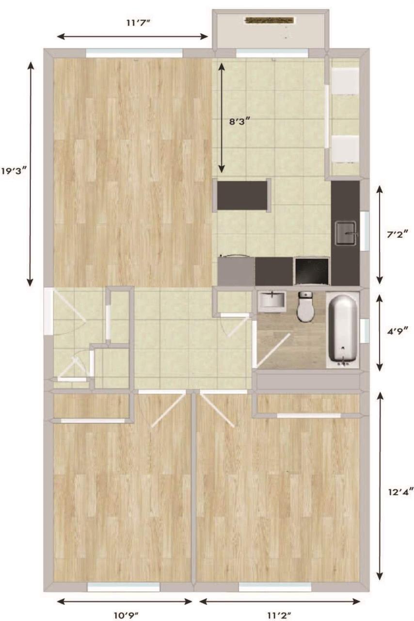 2 CH - 1 SDB - Longueuil - $1,550 /mo | 3267291