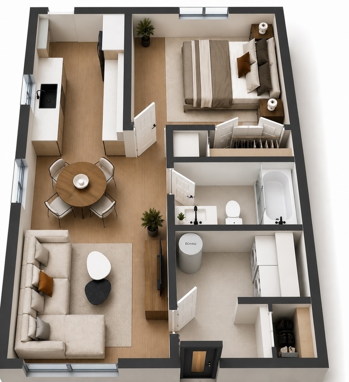 3 ½ NEUF STYLE MAISON DE VILLE à MONT-LA | 3275589
