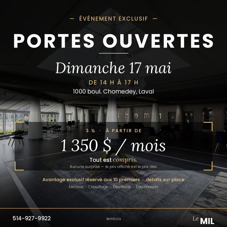 3 ½ Tout Inclus à Louer | 3268210