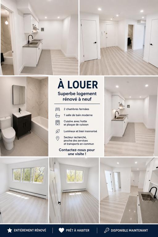 3½ rénové à louer (+bureau),fully renovated for rent (+den), NDG | 3281567