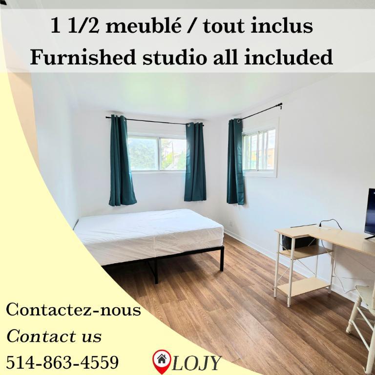 Studio tout inclus 1 1/2 - 10 min du terminus Longueuil - disponible 1er juillet 2026 | 3277468