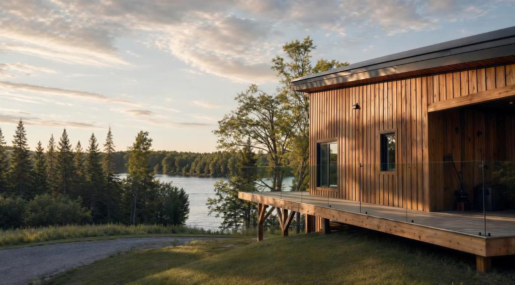 Chalet bord du lac à louer — Gore (Laurentides) — 4 ch, spa, ponton, 14 pers | 3279358