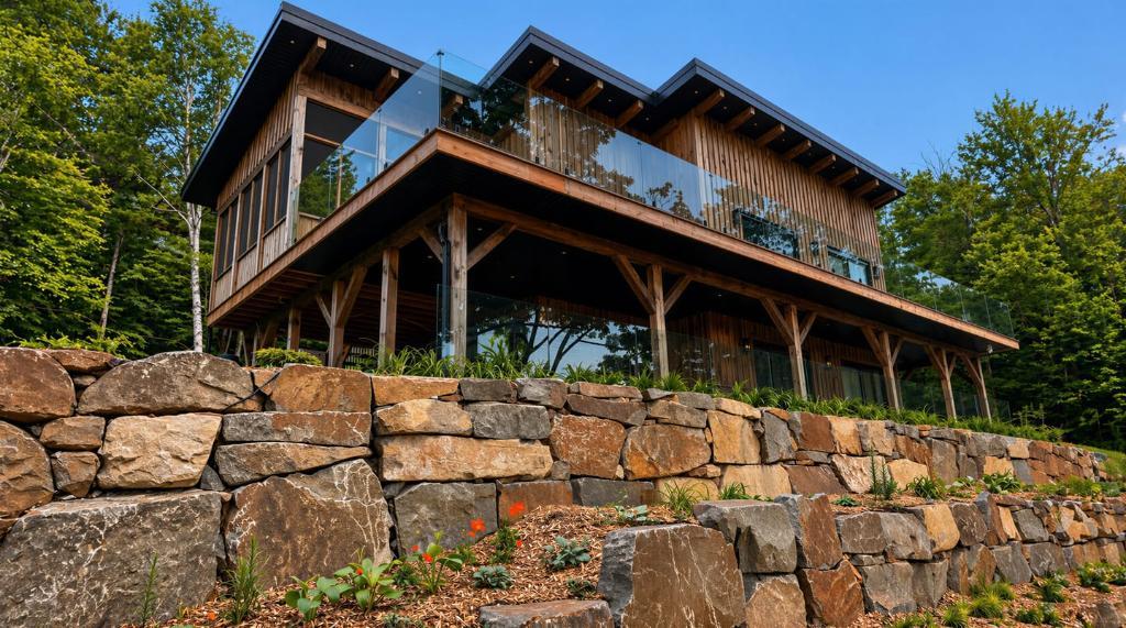 Chalet bord du lac à louer — Gore (Laurentides) — 4 ch, spa, ponton, 14 pers | 3279358