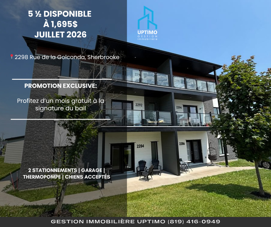 5 ½ HAUT DE GAMME|| GARAGE PRIVÉ | 3274101