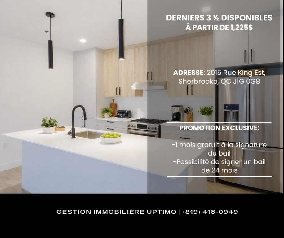3 ½ DISPONIBLES |CONSTRUCTION NEUVE | 3275690