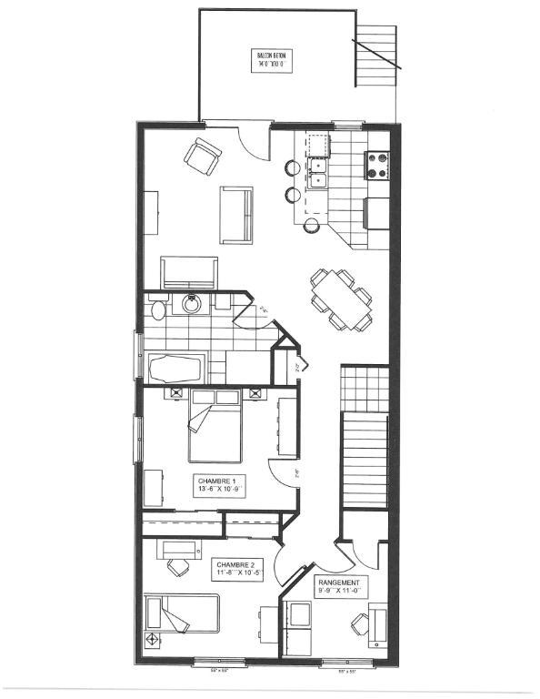 Condo deux chambres et garage double tandem privé à Otterburn Park | 3276815