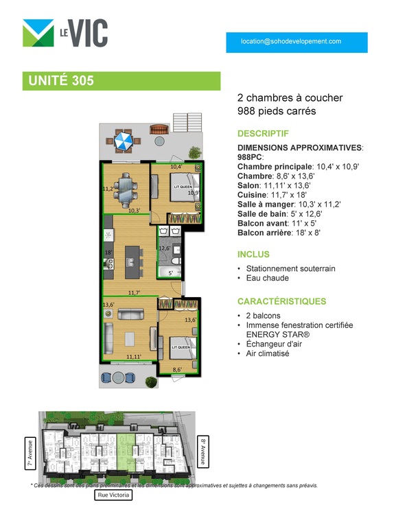 4 1/2 Moderne - Stationnement Interieur | 3277804