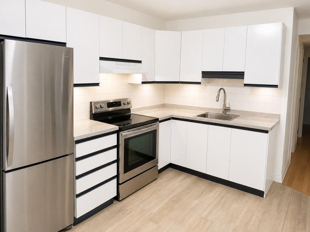 Appartement frais peinturé à un coin de rue du métro. | 3277906