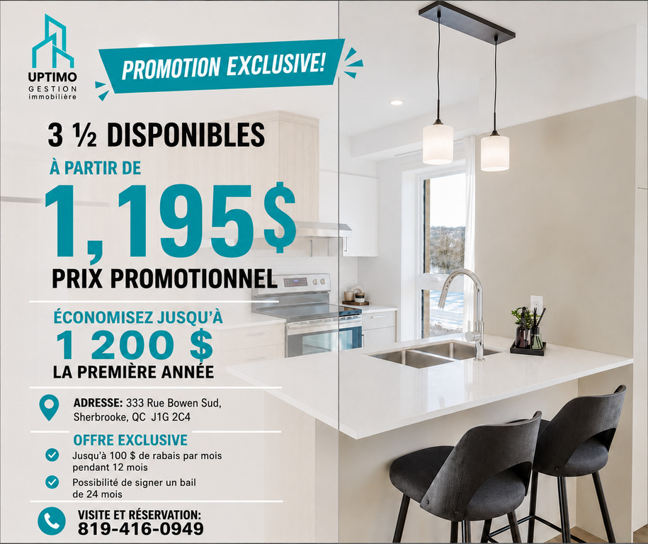 MAGNIFIQUE 3½ | CONSTRUCTION NEUVE | 3278981