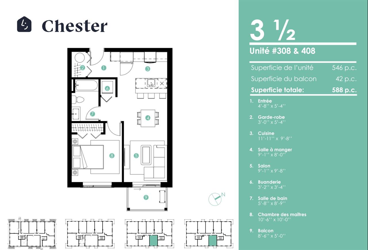 Appartement Huntingdon � Louer | 3282593
