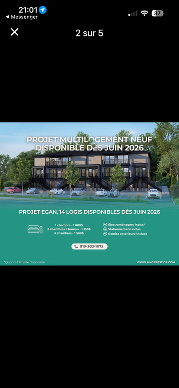 Appartement Neuf à Louer - 3 CC | 3283171