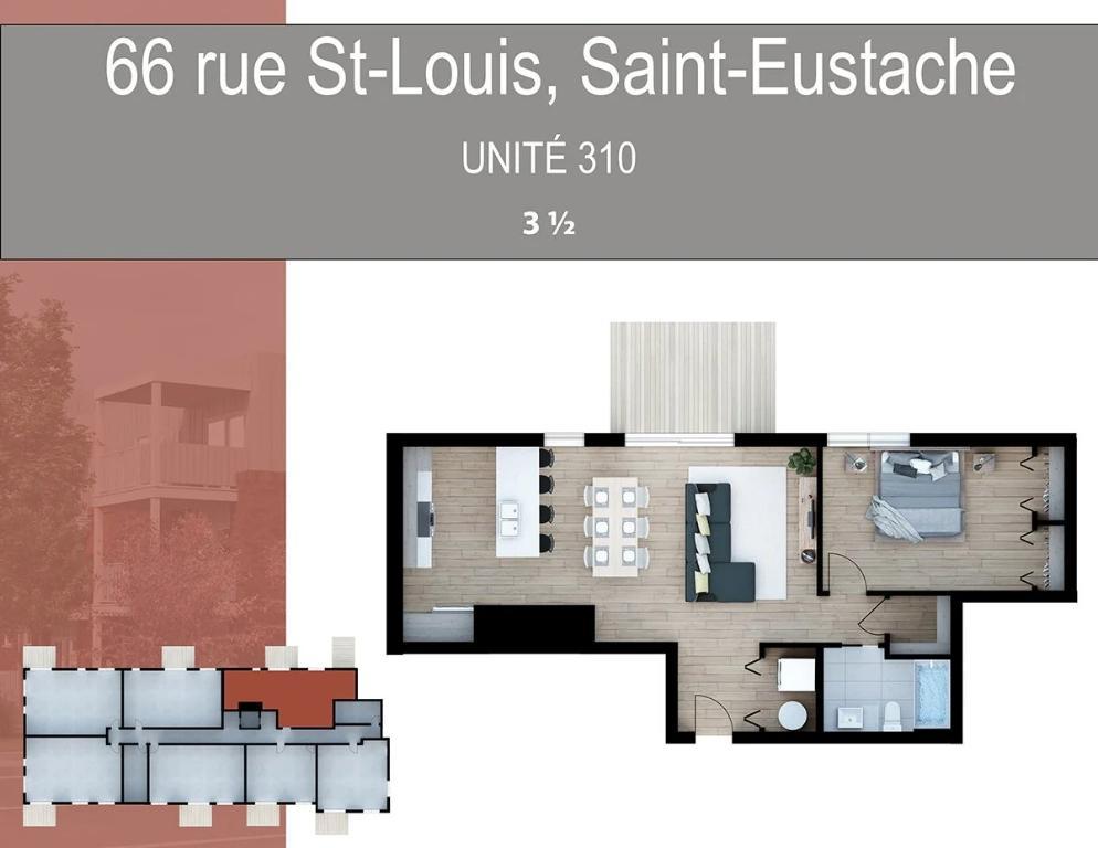 Appartements neufs 3 ½ à louer – Saint-Eustache | 3284850
