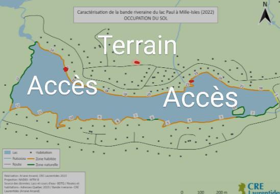 Terrain au Lac Paul à vendre | 3296395
