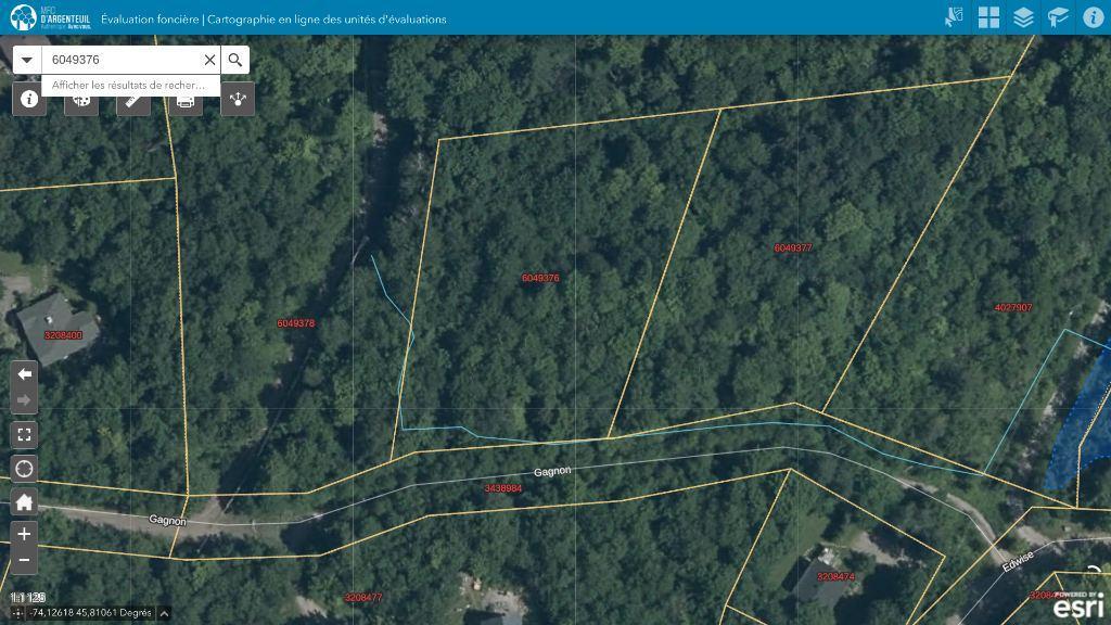 Terrain au Lac Paul à vendre | 3296395