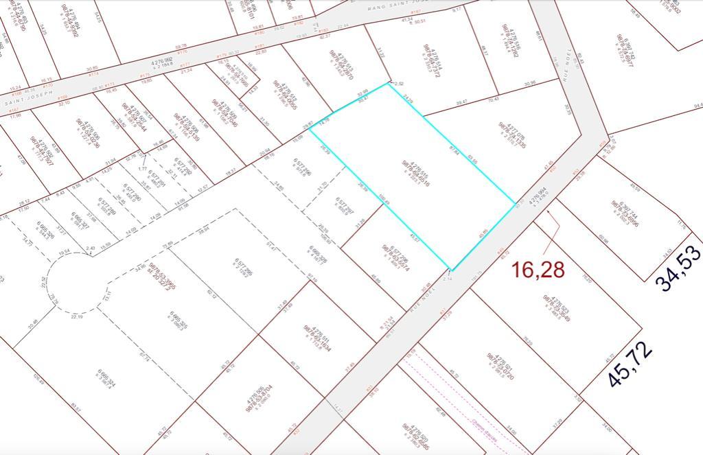 Terrain de 45,455 p.c. près pour Construire avec service | 3288184