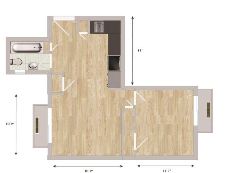 1 CH - 1 SDB - Montréal - $1,250 /mo | 3288784