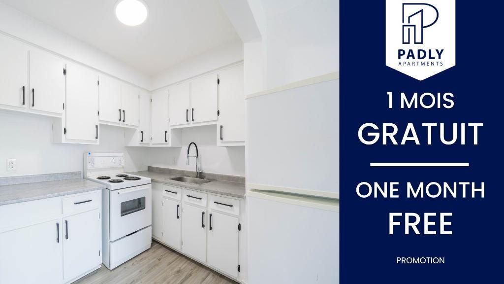 1 MOIS GRATUIT - Moderne & abordable proche de tout à Anjou Montreal - appartement / logement à louer | 3292148