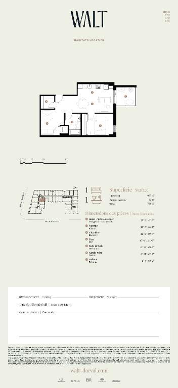 WALT Dorval : unités 3 1/2 + Den disponibles dès maintenant ! Condo / appartement / logement à Montréal à louer | 3292711