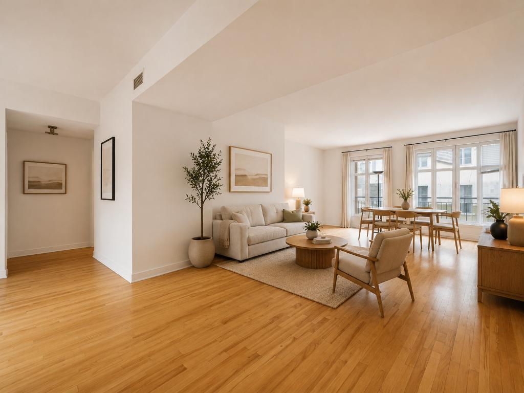 Magnifique condo 2 chambres · Cœur du Vieux-Montréal · Balcon privé sur jardin | 3292885
