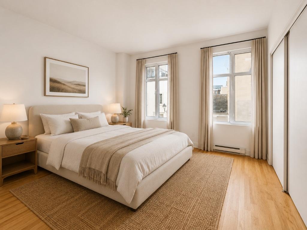 Magnifique condo 2 chambres · Cœur du Vieux-Montréal · Balcon privé sur jardin | 3292885