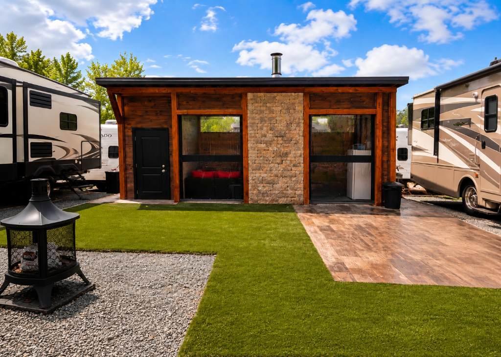 Le luxe du chalet, la liberté du camping — Clé en main au Lac William | 3292930