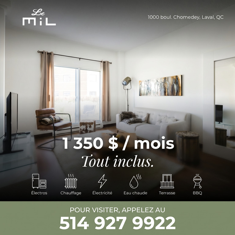 3 ½ Tout Inclus à Louer | 3265221