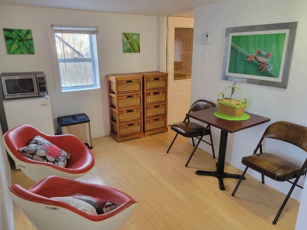 Petit studio 2 1/2, belle vue sur terrain boisé près de l'eau | 3297367