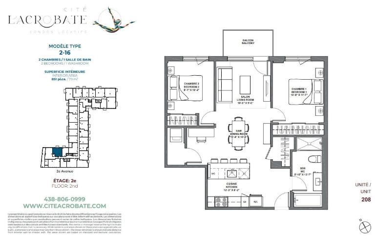 2 CH - 1 SDB - Montreal - $2,000 /mo | 3297590