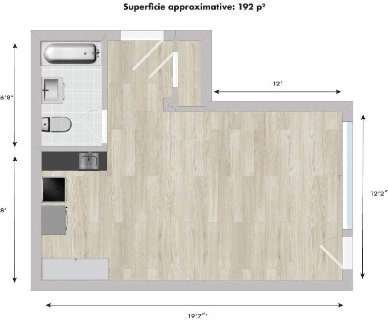 Studio - Montréal - $940 /mo | 3298702