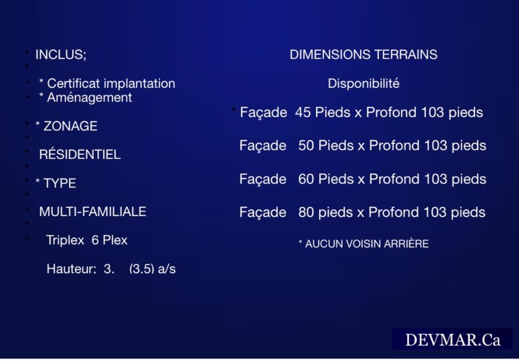TERRAINS EN DÉVELOPPEMENT | 3304178