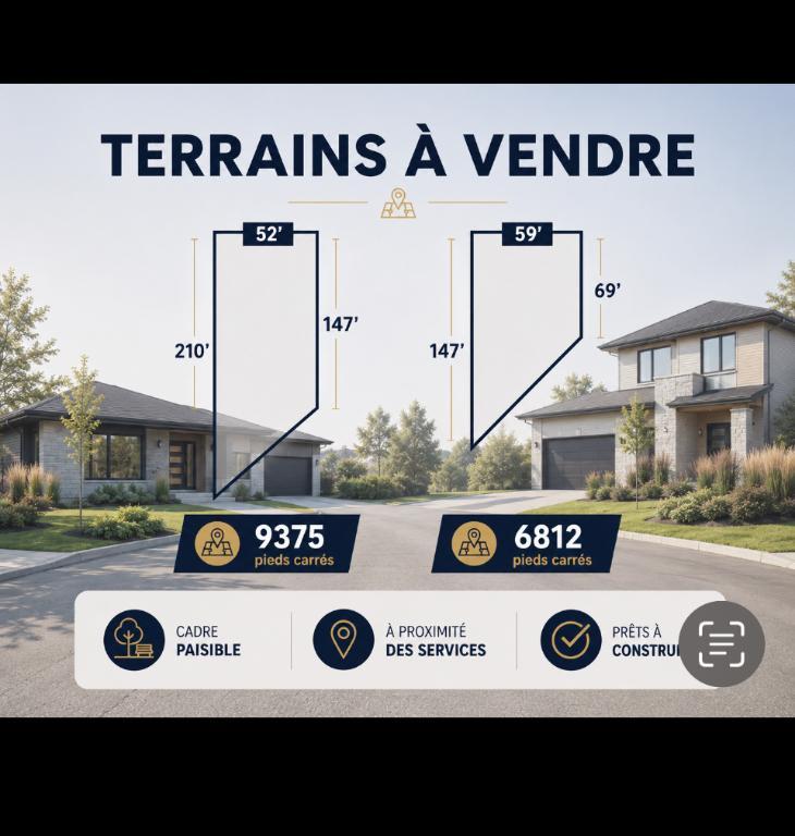 2 magnifiques terrains sur l'île Sainte-Thérèse | 3307115