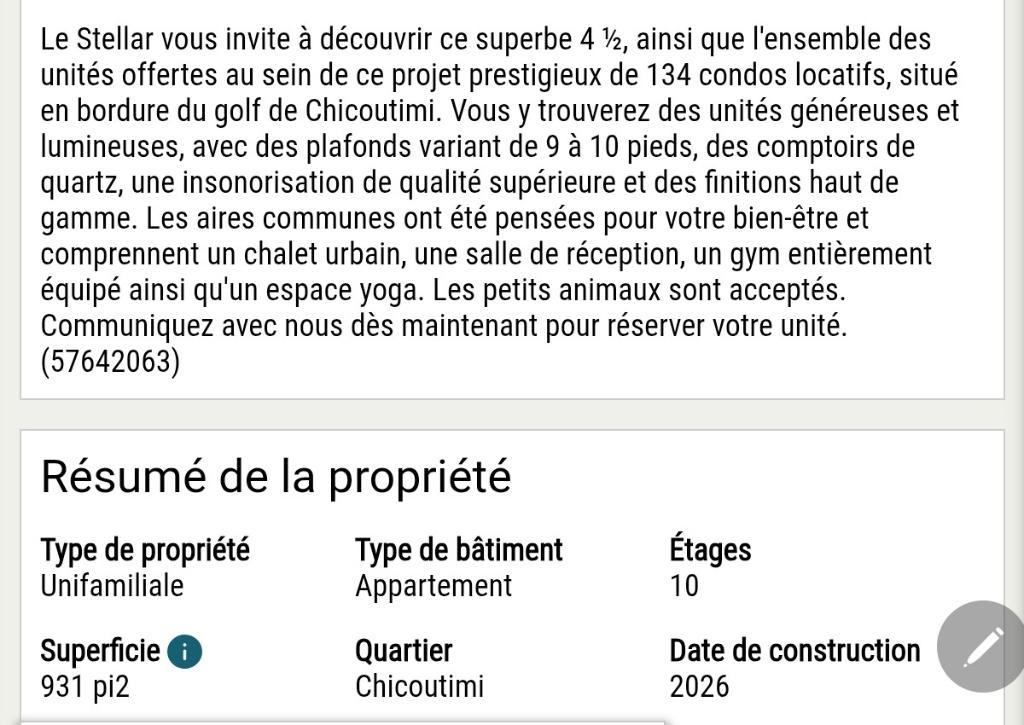 4 1/2 Chicoutimi | 3308311