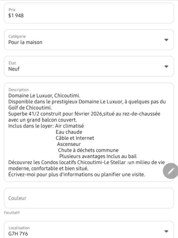 4 1/2 Chicoutimi | 3308311