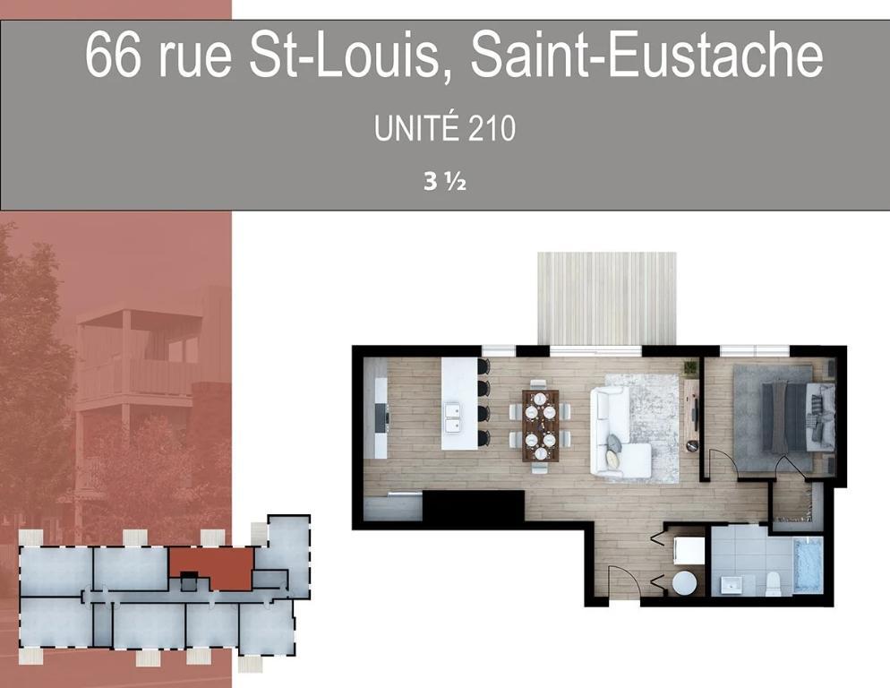 Appartements neufs 3 ½ à louer – Saint-Eustache | 3308485