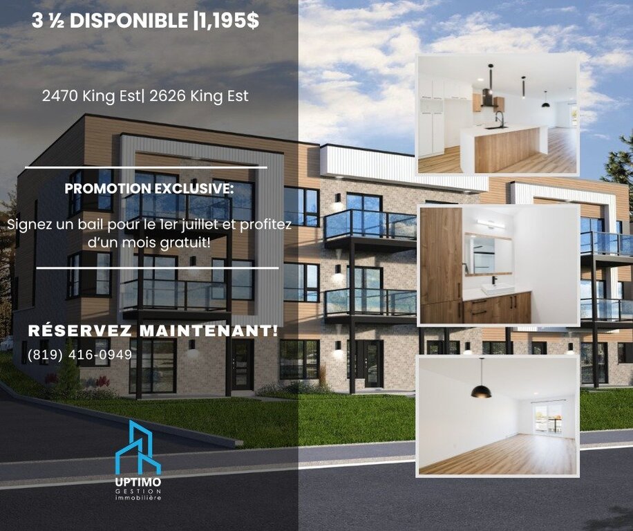 BEAU 3 1/2|CONSTRUCTION RÉCENTE| | 3311216