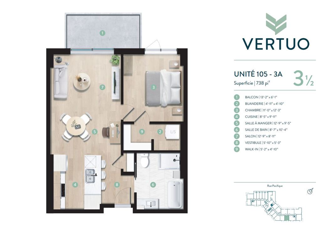 VERTUO Appartements Riverains | 3313656