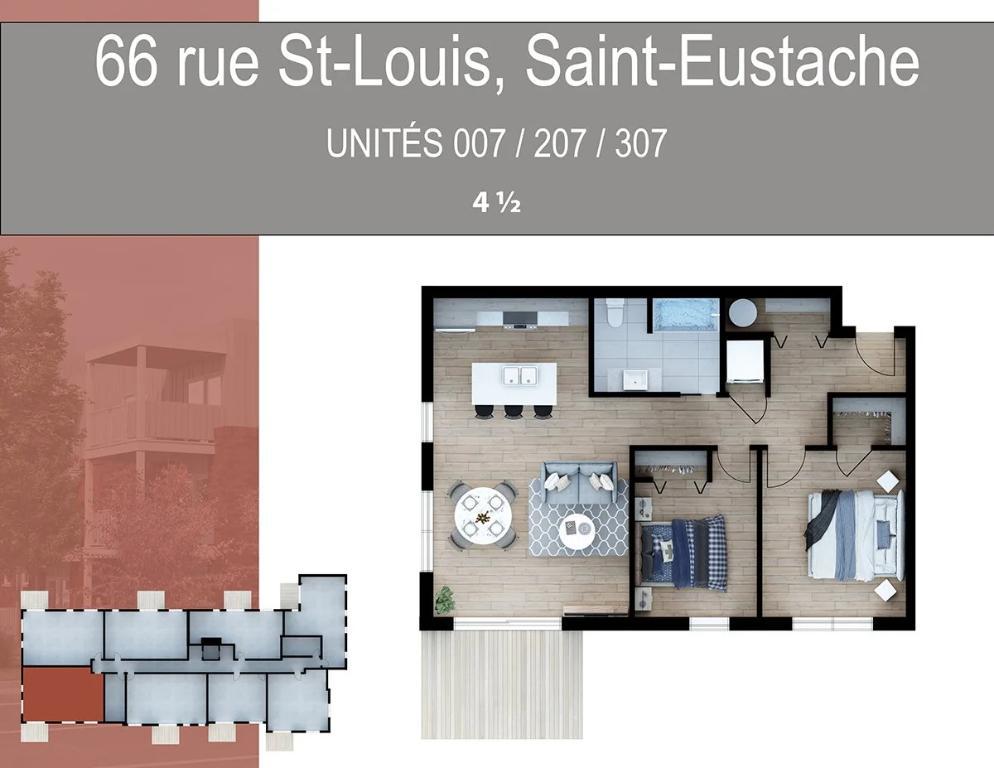 Appartements neufs 4 ½ à louer – Saint-Eustache | 3314526