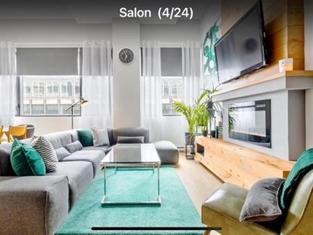 Superbe loft d'inspiration new-yorkaise entièrement meublé