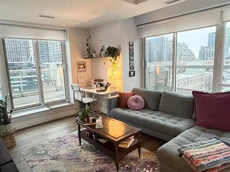 Enjoy lots of bright and natural light with views of the CN Tower