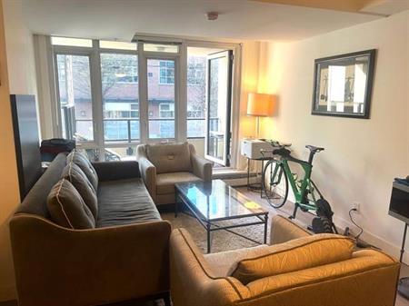 Cambie and W 7th - 724 SF unfurnished one bedroom and a Den