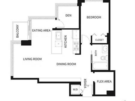 Downtown - 1 bedroom + Den + Flex