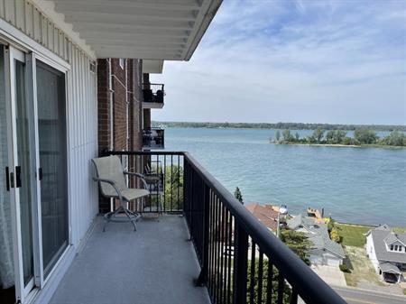 One Bedroom All Inclusive Condo with amazing view for Rent | 8591 Riverside Drive East, Windsor